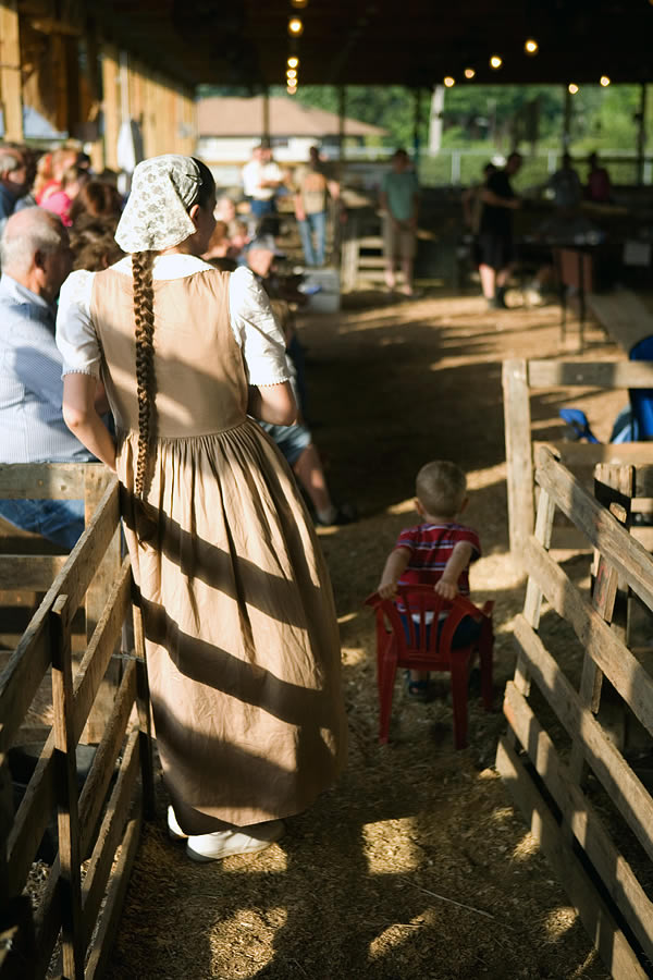 Watching the goat show, Kosciusko County fair, Warsaw