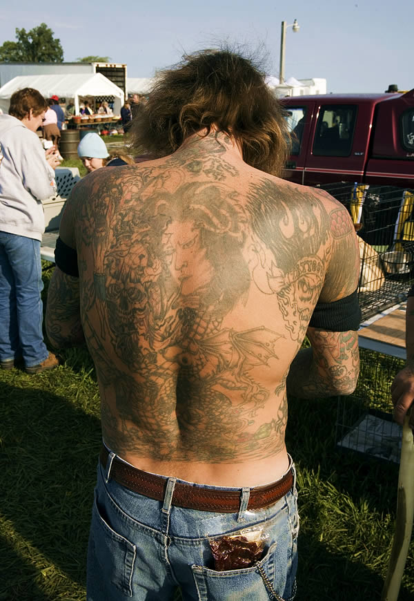 Doug Roacho Sullivan, tattoo artist, Animal Swap Meet, Ligonier