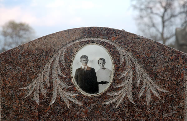 Portrait on a grave, Starke County 