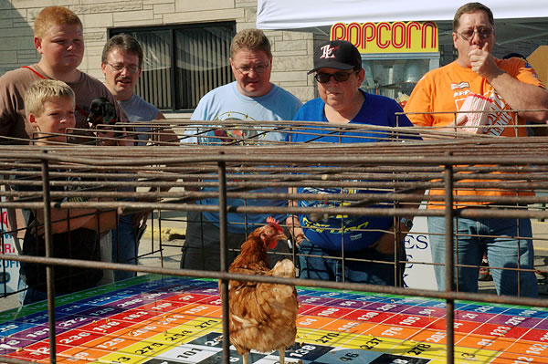 Chicken bingo, Francesville Fall Festival